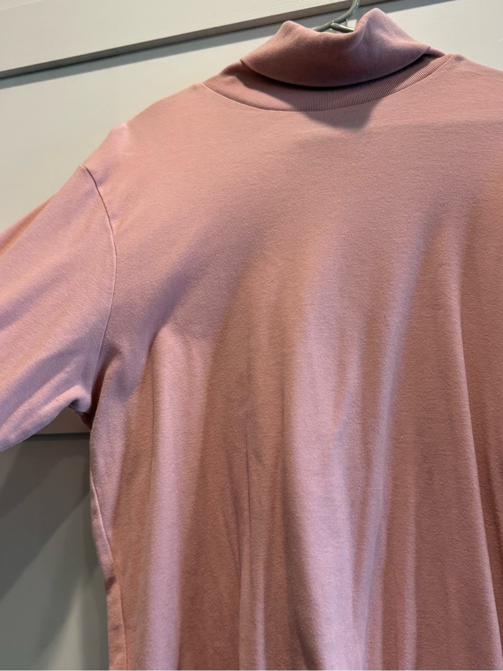 Long-Sleeve Turtleneck Shirt - Dusty Rose - Picture 5 of 8